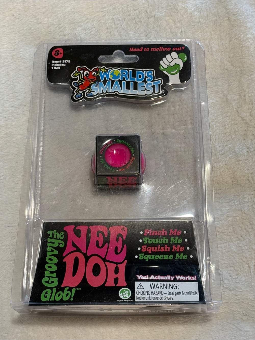 Groovy NeeDoh Glob Stress Toy - Pink